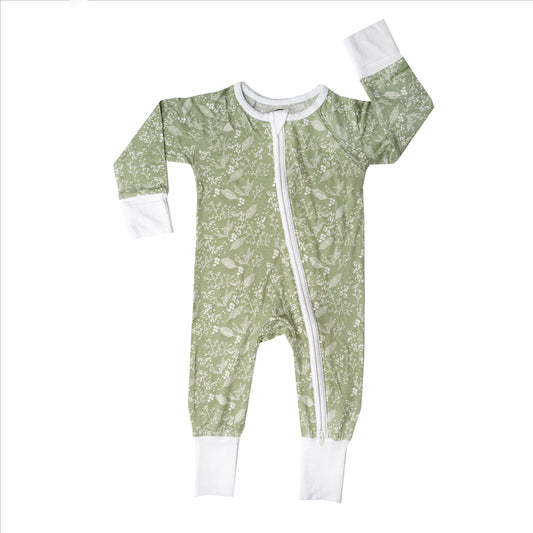 Baby's Breath Bamboo Convertible Footie