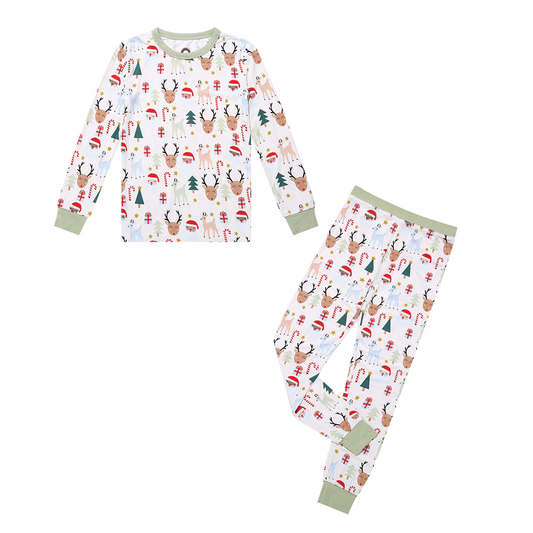 Santa and Friends Bamboo Pajama Set